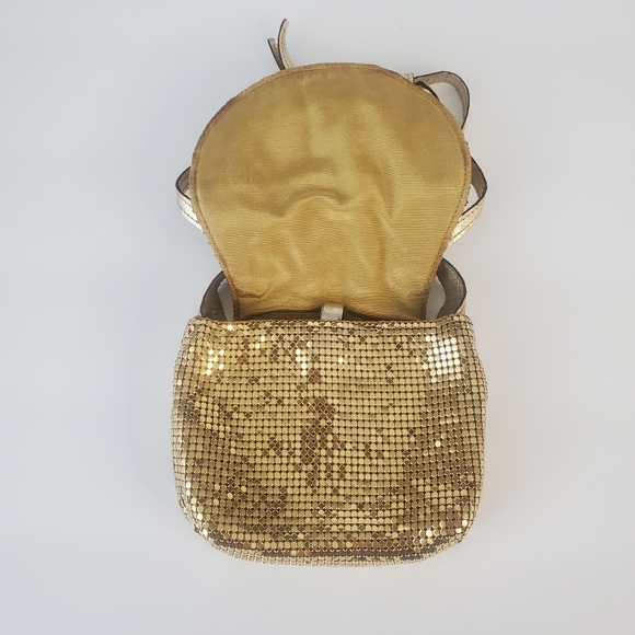 Whiting and Davis Gold Mesh Night Bag, Like New, Vintage - Picture 4 of 16